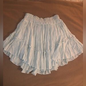 Light blue free people skirt